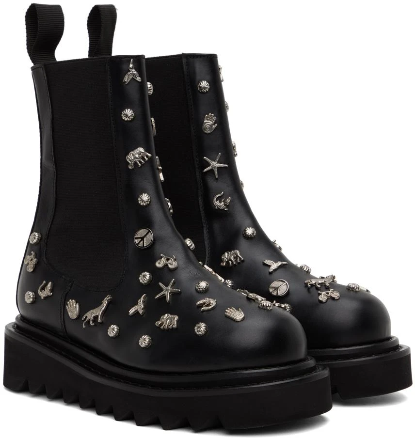 商品Toga Pulla|Black Embellished Boots,价格¥2171,第4张图片详细描述