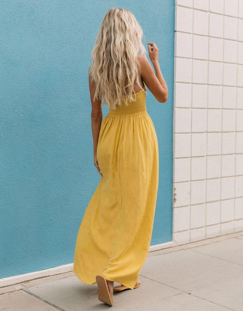 商品Billabong|Billabong X Salty Blonde Sunset Glow maxi summer dress in yellow  ,价格¥993,第4张图片详细描述