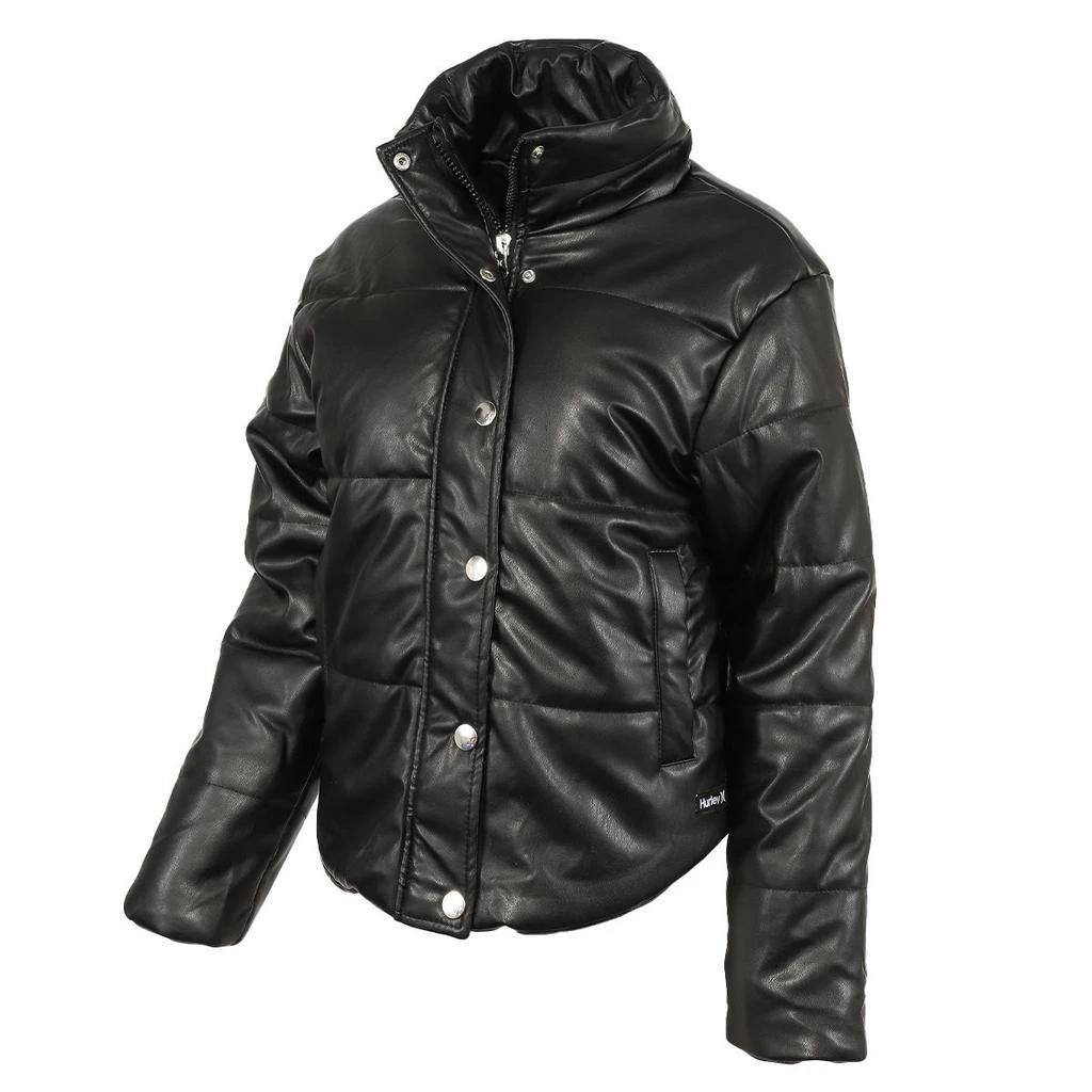 商品Hurley|Hurley Women's Vegan Leather Puffer Jacket,价格¥267,第2张图片详细描述