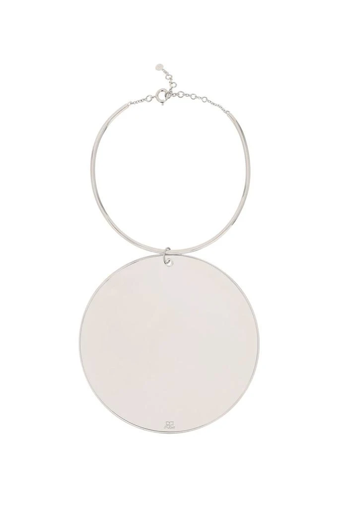 商品courreges|mirror charm necklace,价格¥2338,第1张图片