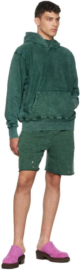 商品Les Tien|Green Cotton Hoodie,价格¥762,第4张图片详细描述