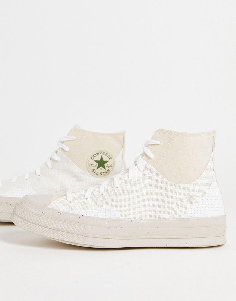 Converse Chuck 70 Renew HI Ideal Craft trainers in natural canvas商品第1张图片规格展示