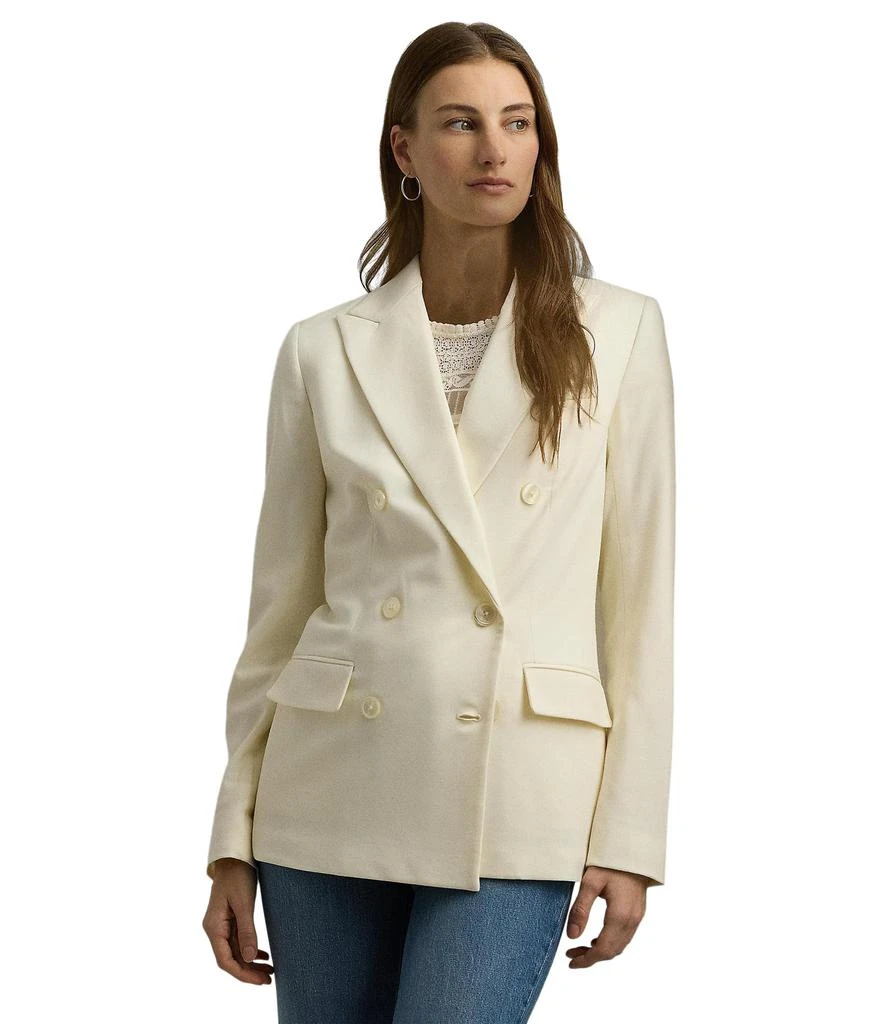 商品Ralph Lauren|Double-Breasted Wool Crepe Blazer,价格¥1943,第1张图片