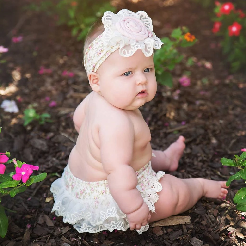 商品Haute Baby|Haute Baby - Baby Girls Sweet Pea Floral Diaper Cover,价格¥324,第2张图片详细描述