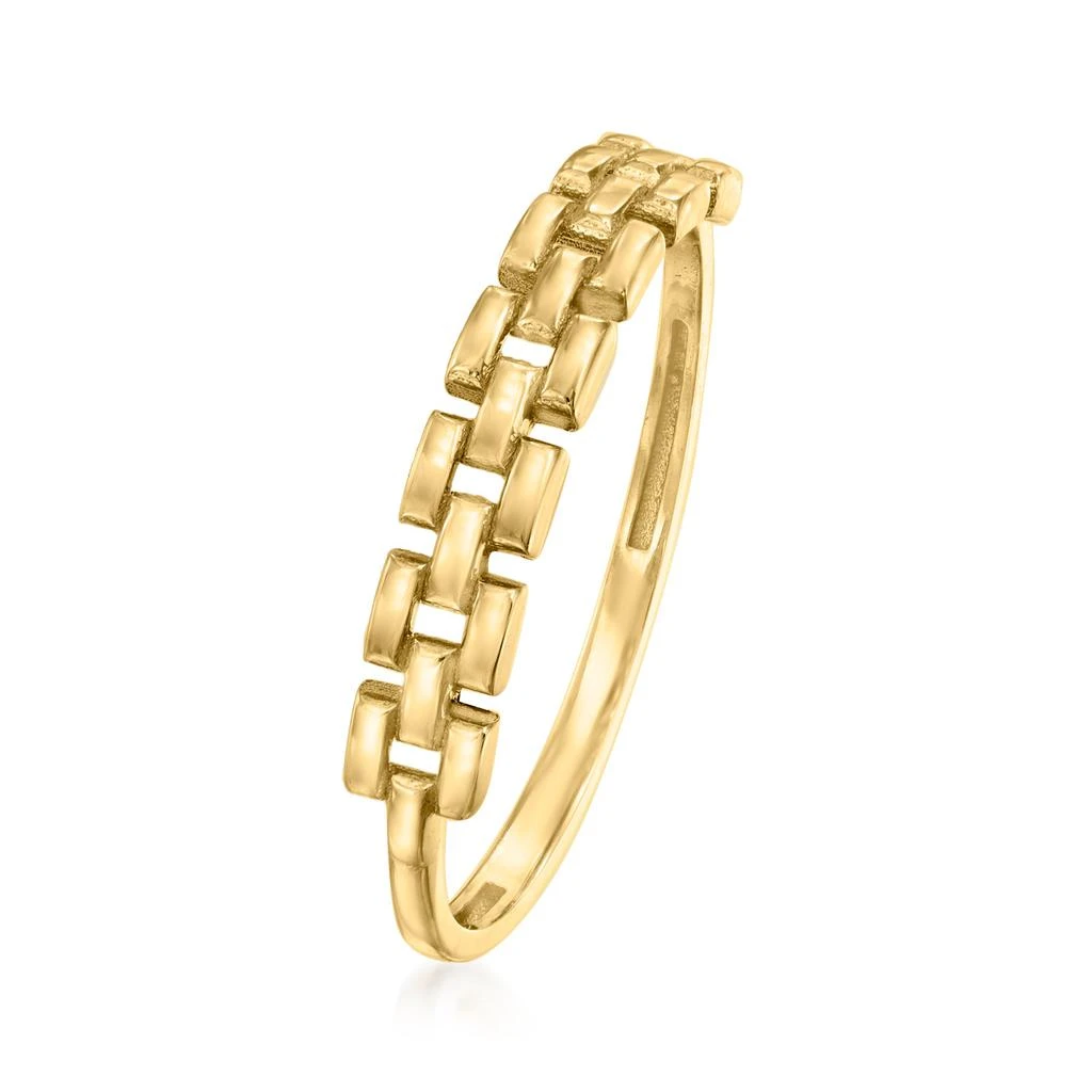 商品Canaria Fine Jewelry|Canaria 10kt Yellow Gold Panther-Link Ring,价格¥1099,第3张图片详细描述