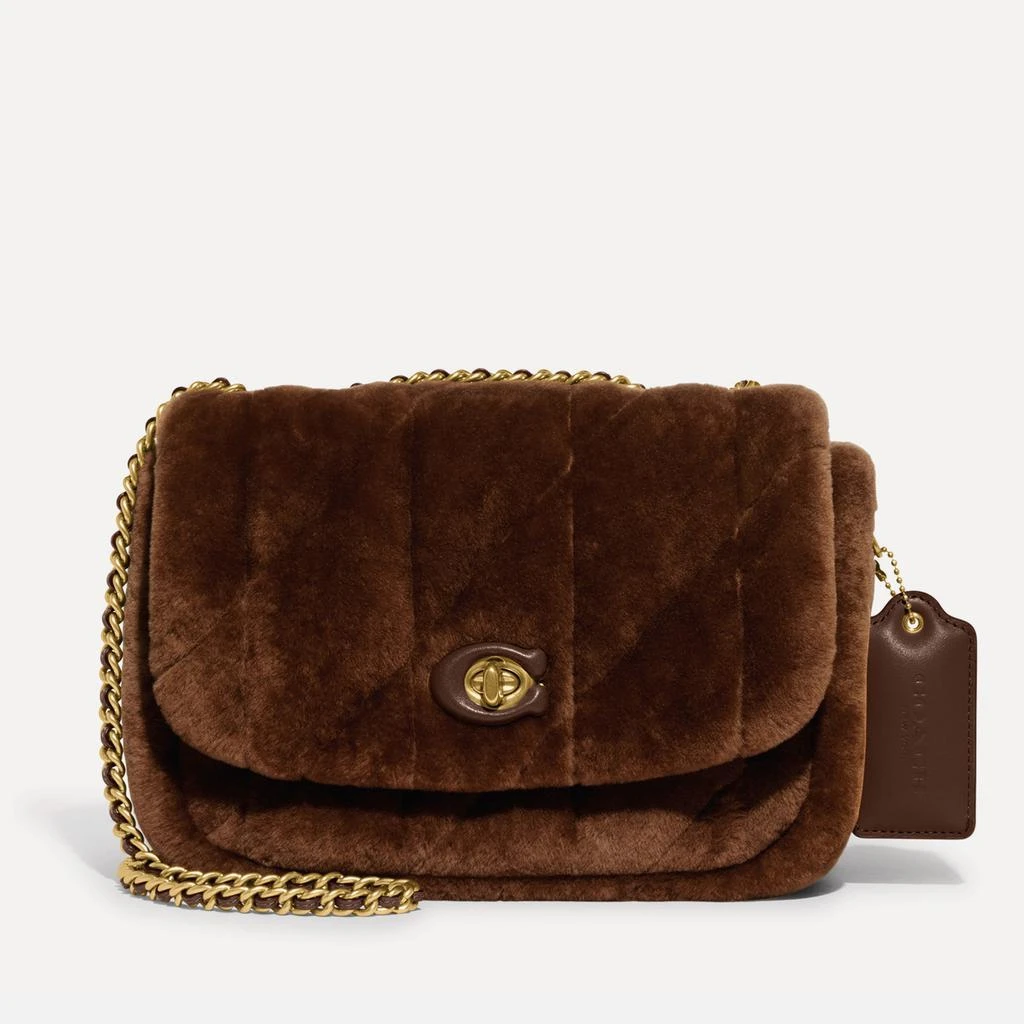 商品Coach|Coach Pillow Madison 18 Quilted Shearling Shoulder Bag,价格¥3691,第1张图片