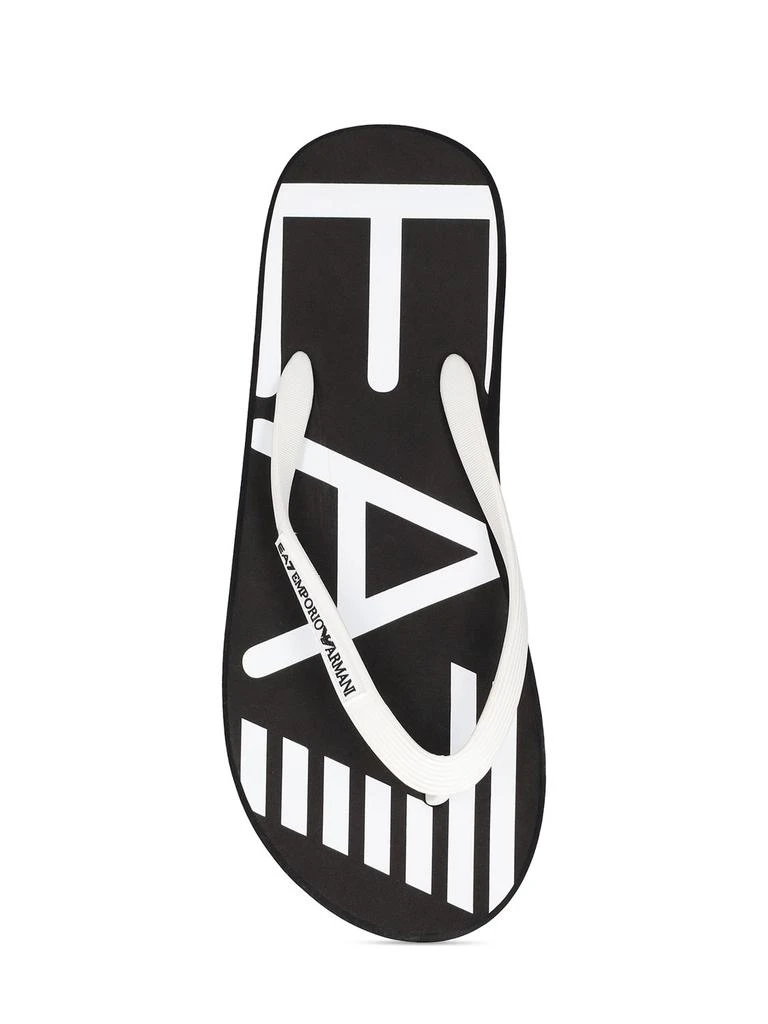 商品Emporio Armani|Logo Rubber Flip Flops,价格¥138,第4张图片详细描述