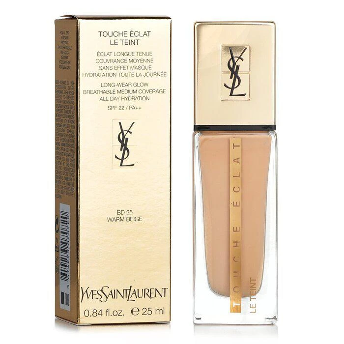 商品Yves Saint Laurent|Yves Saint Laurent 超模光感持妆保湿粉底SPF22 - # BD25 Warm Beige -BD25 Warm Beige(25ml/0.84oz),价格¥707,第2张图片详细描述