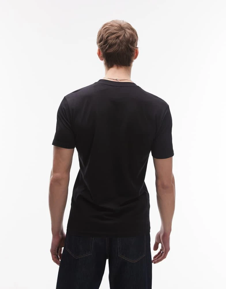 商品Mango|Mango muscle fit t-shirt in black,价格¥144,第2张图片详细描述