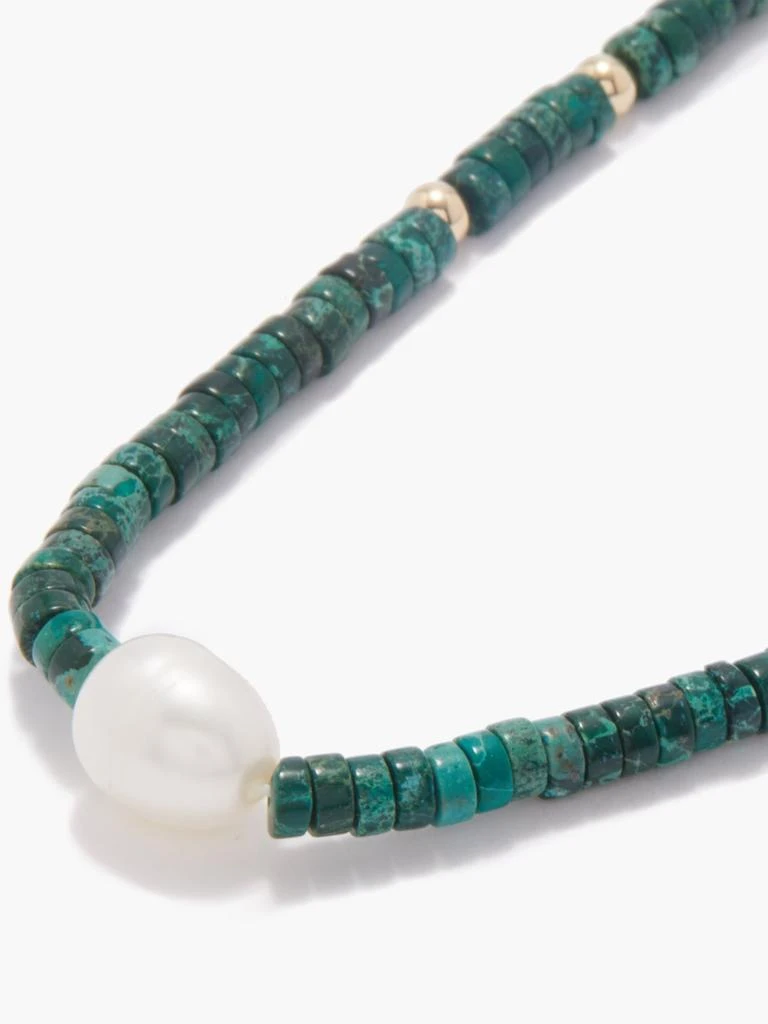 商品Eliou|Corinth jade & baroque-pearl necklace,价格¥659,第3张图片详细描述