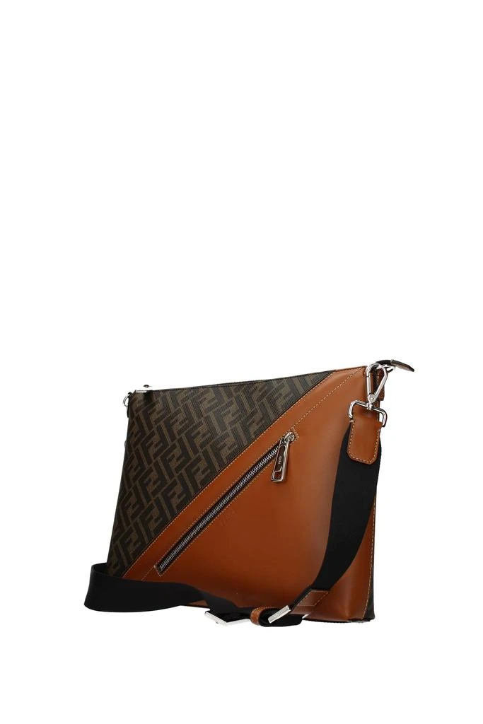 商品Fendi|Crossbody Bag Fabric Brown Leather,价格¥6760,第2张图片详细描述