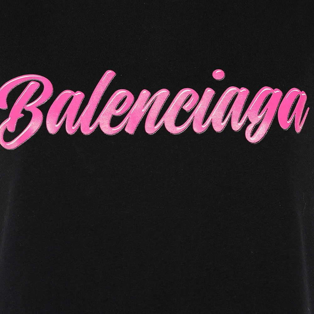 商品[二手商品] Balenciaga|Balenciaga Black Knit Glossy Logo Print Sleeveless T-Shirt XS,价格¥891,第4张图片详细描述