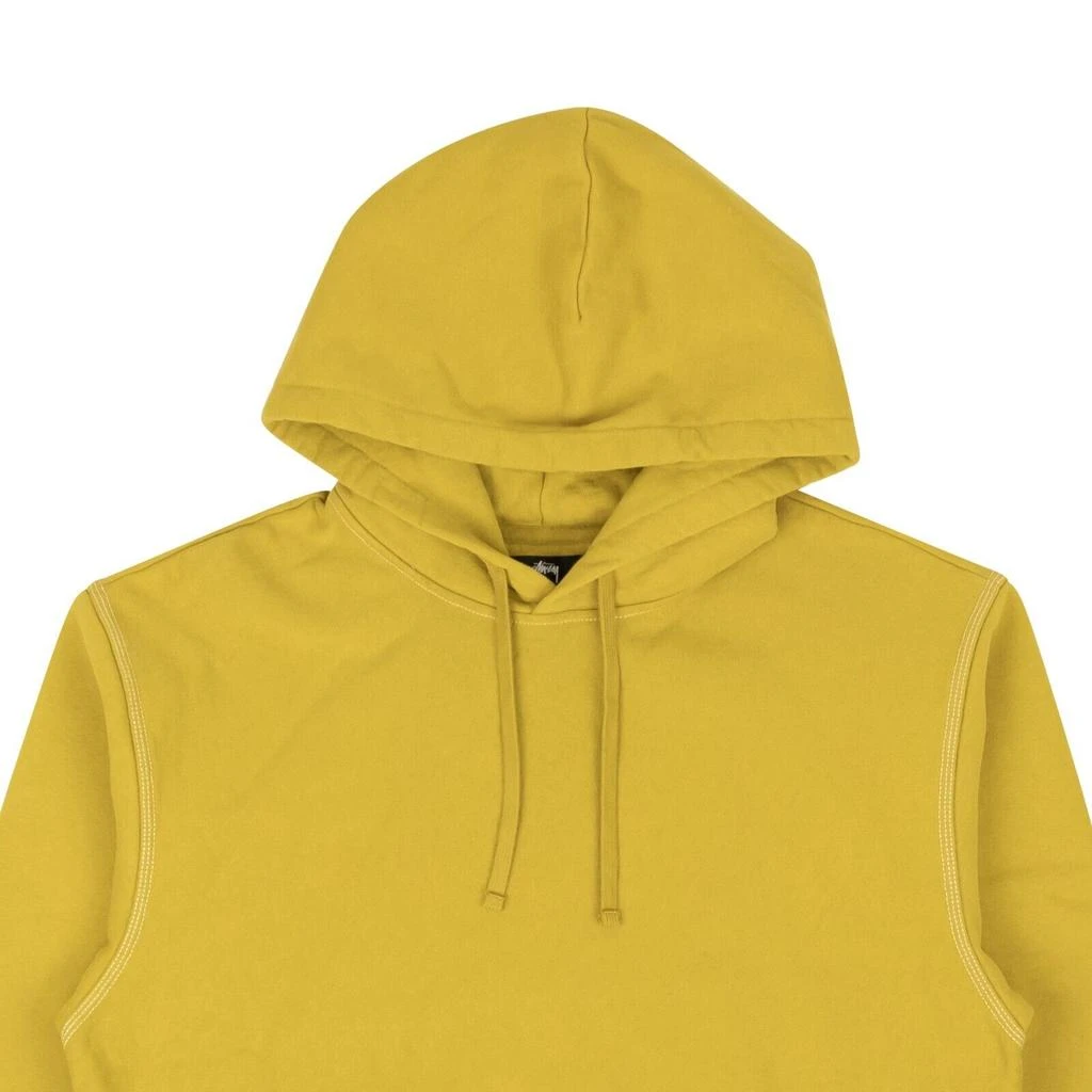 商品STUSSY|Gold Cotton Contrast Stitch Label Hoodie,价格¥1007,第4张图片详细描述