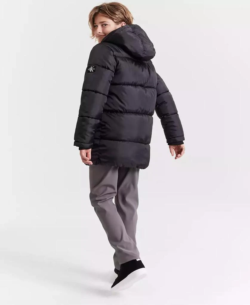 商品Calvin Klein|Big Boys Long Puffer Jacket,价格¥360,第3张图片详细描述