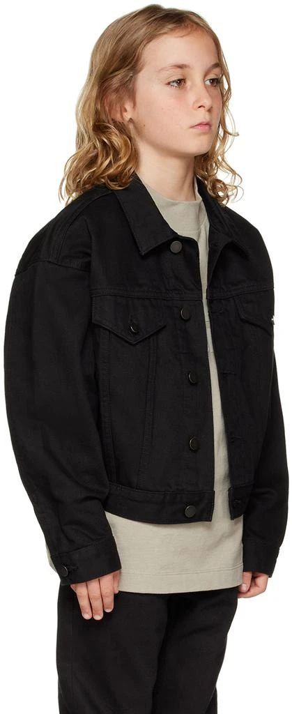 商品Essentials|Kids Black Button Denim Jacket,价格¥553,第2张图片详细描述