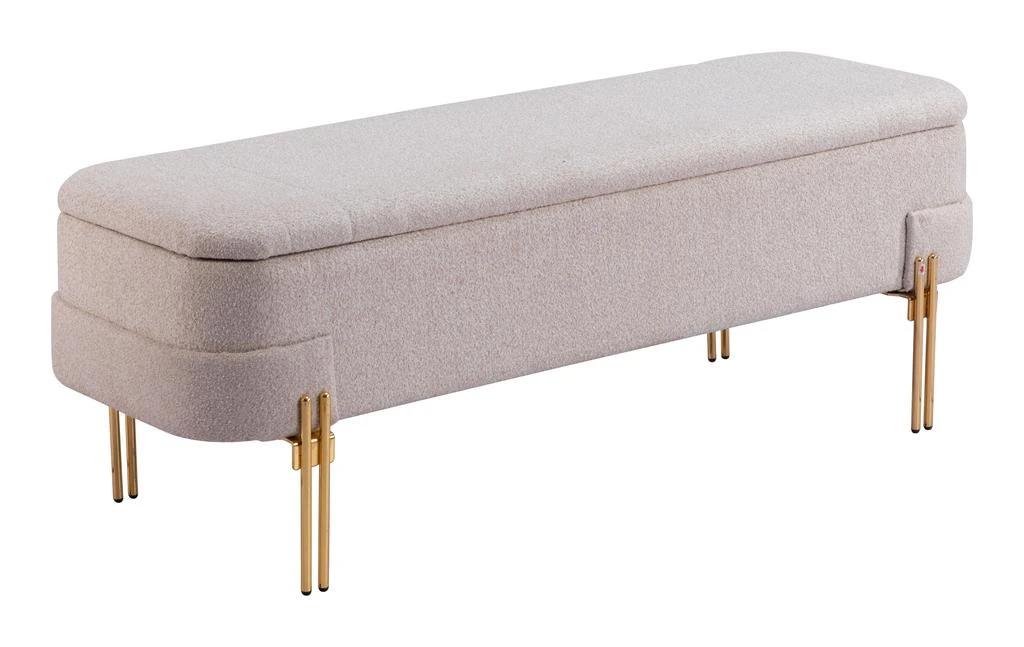 商品Zuo-Mod|Lebreton Storage Bench Oatmeal Beige,价格¥4416,第1张图片