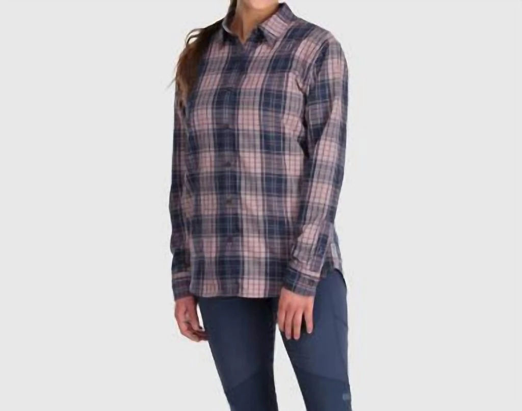 商品Outdoor Research|Women's Kulshan Flannel Shirt In Moth Plaid,价格¥547,第1张图片