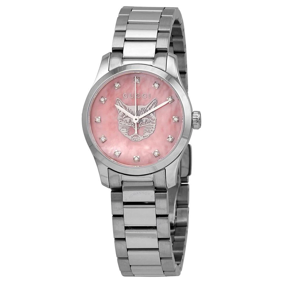 商品Gucci|G-Timeless Quartz Diamond Ladies Watch YA1265025,价格¥5601,第1张图片