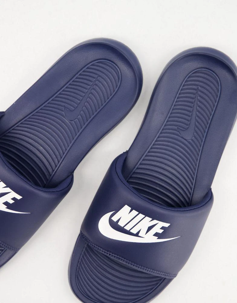 商品NIKE|Nike Victori One sliders in navy,价格¥296,第1张图片