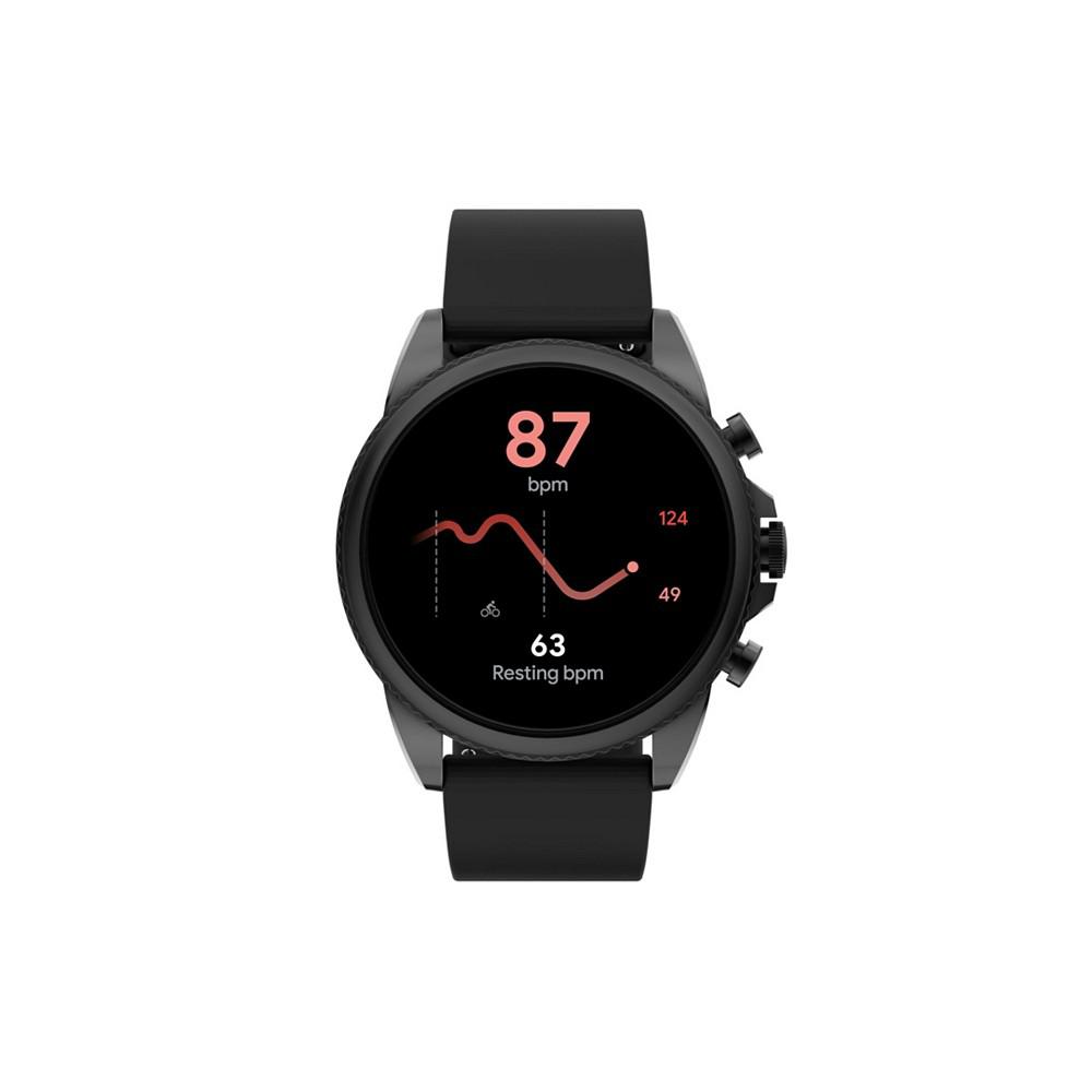 Men's Gen 6 Black Silicone Strap Smartwatch 44mm商品第8张图片规格展示