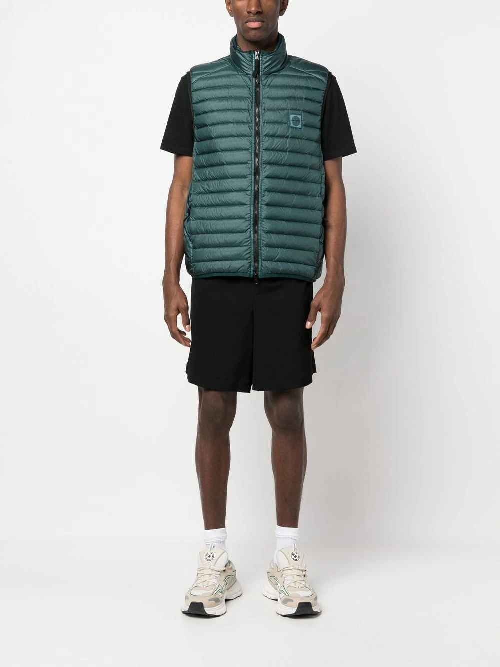 商品【商品预售7天】 Stone Island|Stone Island 男士马甲 7815G0224V0053 绿色,价格¥2951,第3张图片详细描述