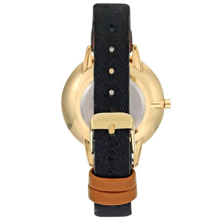 商品Nine West|Women's Black Canvas Strap Watch 38mm,价格¥292,第3张图片详细描述