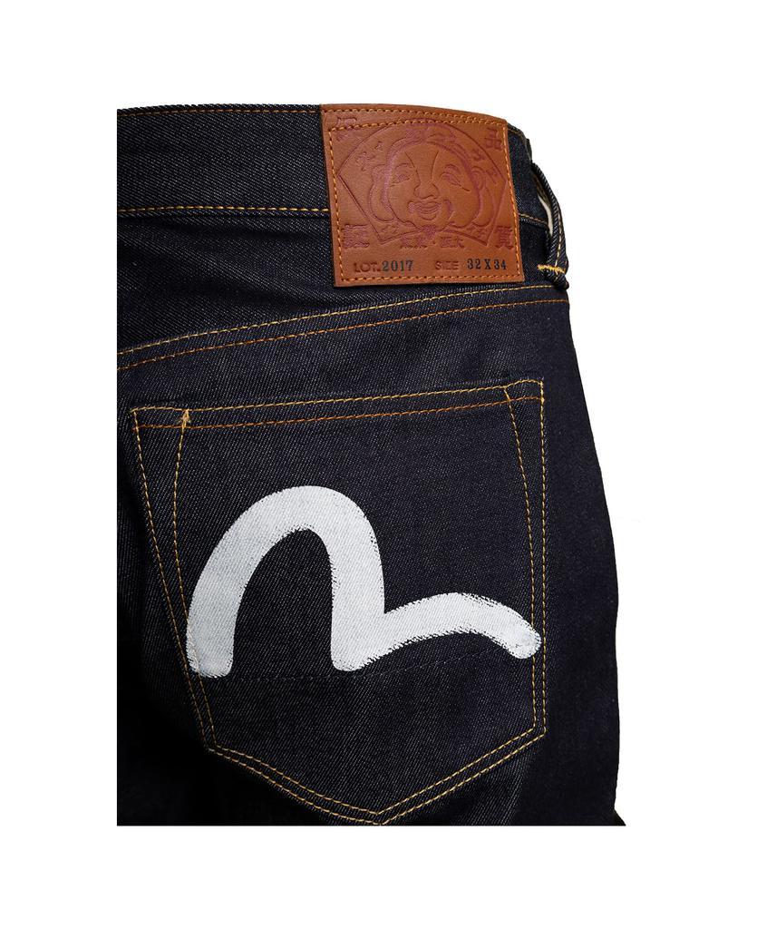 商品Evisu|Evisu Man's Blue Jeans With Off White Seagull  Back Print,价格¥1544,第5张图片详细描述