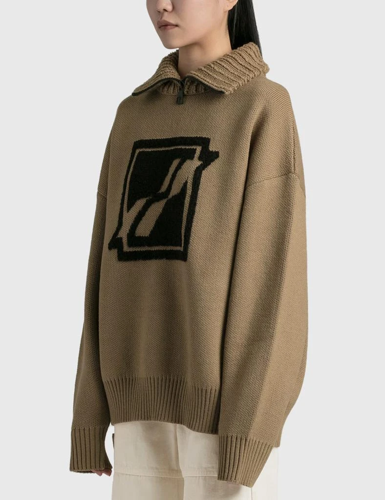 商品We11done|Square Logo Turtleneck Sweater,价格¥1893,第2张图片详细描述