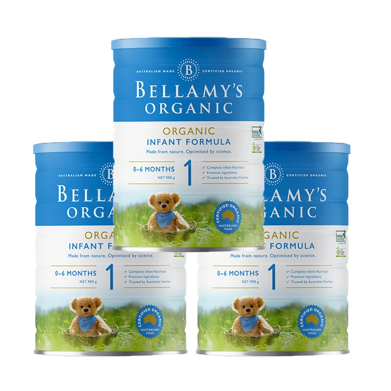 Bellamys Organic贝拉米1段（0-6个月）有机婴儿奶粉900g/罐 新旧版本随机发（保税仓发货）（预售3个工作日内发货） 商品