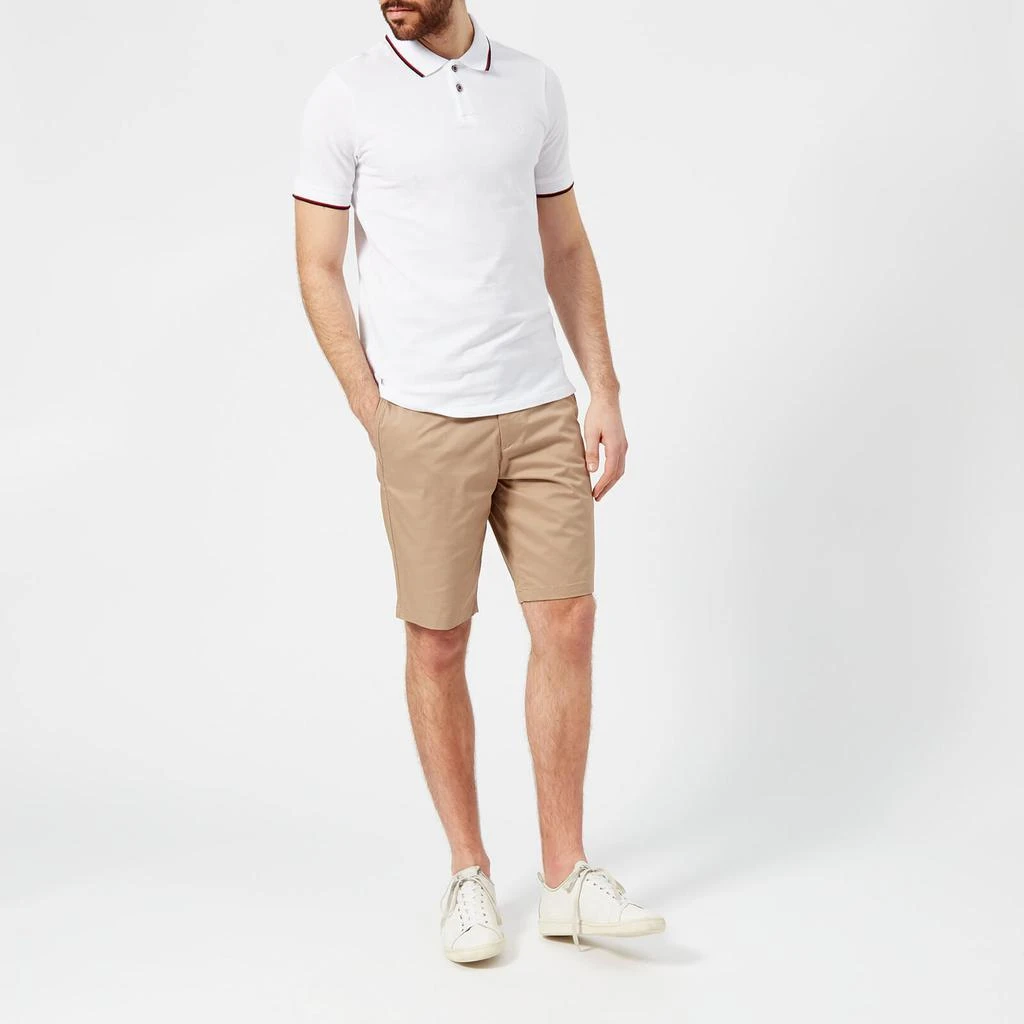 商品Armani Exchange|Armani Exchange Men's Tipped Polo Shirt - White,价格¥378,第3张图片详细描述