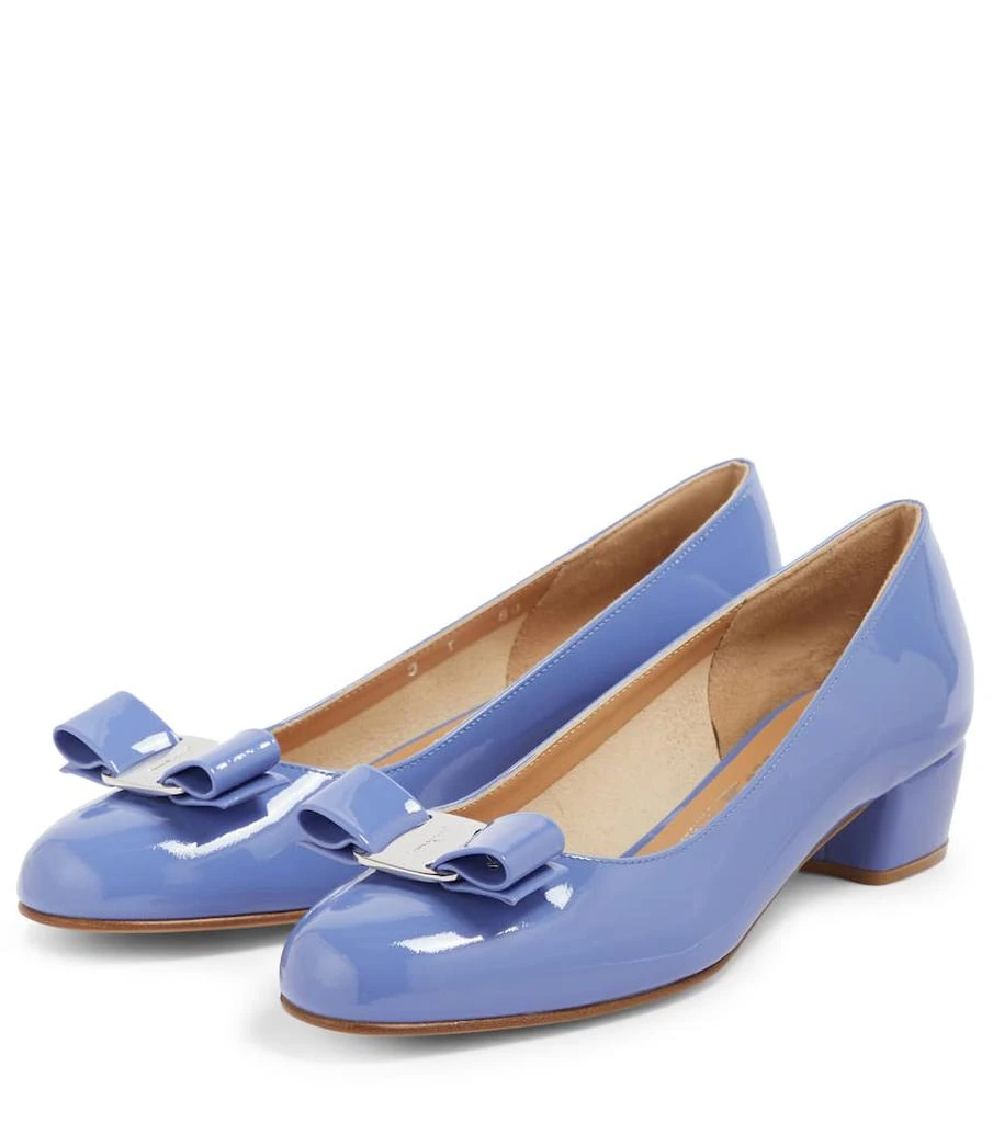 商品Salvatore Ferragamo|Vara patent leather ballet flats,价格¥3963,第5张图片详细描述