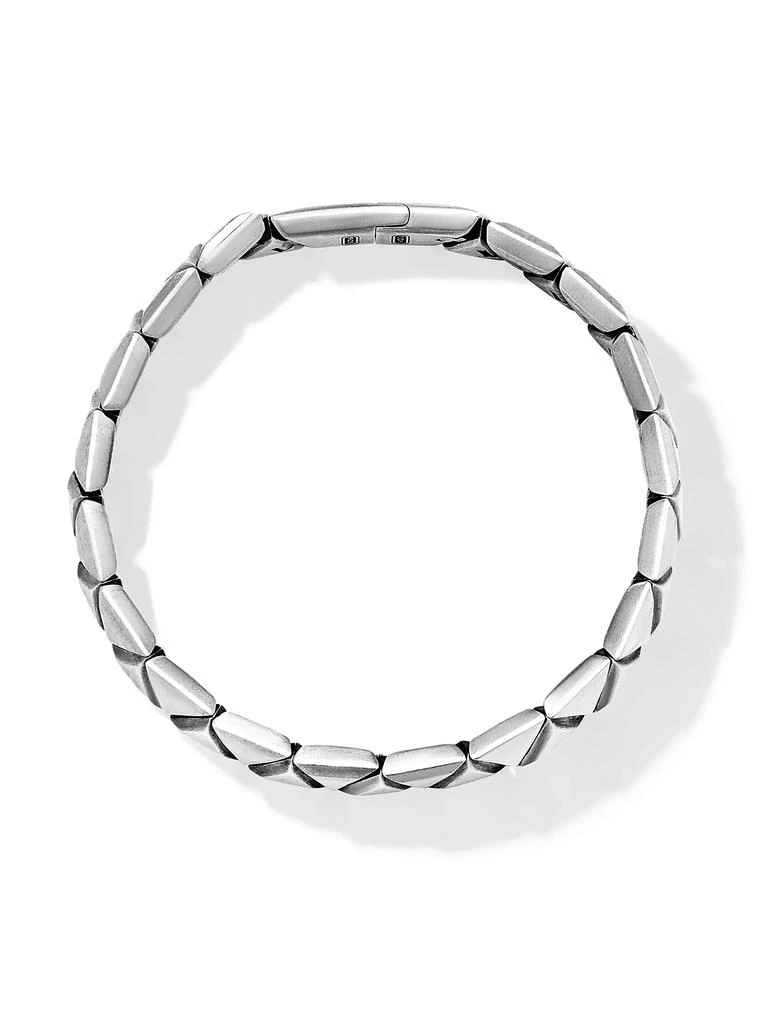 商品David Yurman|Faceted Link Triangle Bracelet in Sterling Silver,价格¥11239,第2张图片详细描述