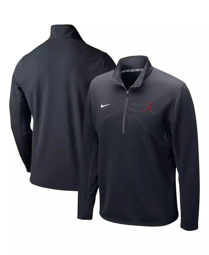 商品NIKE|Men's Black Alabama Crimson Tide Primary Logo Training Performance Quarter-Zip Jacket,价格¥360,第1张图片