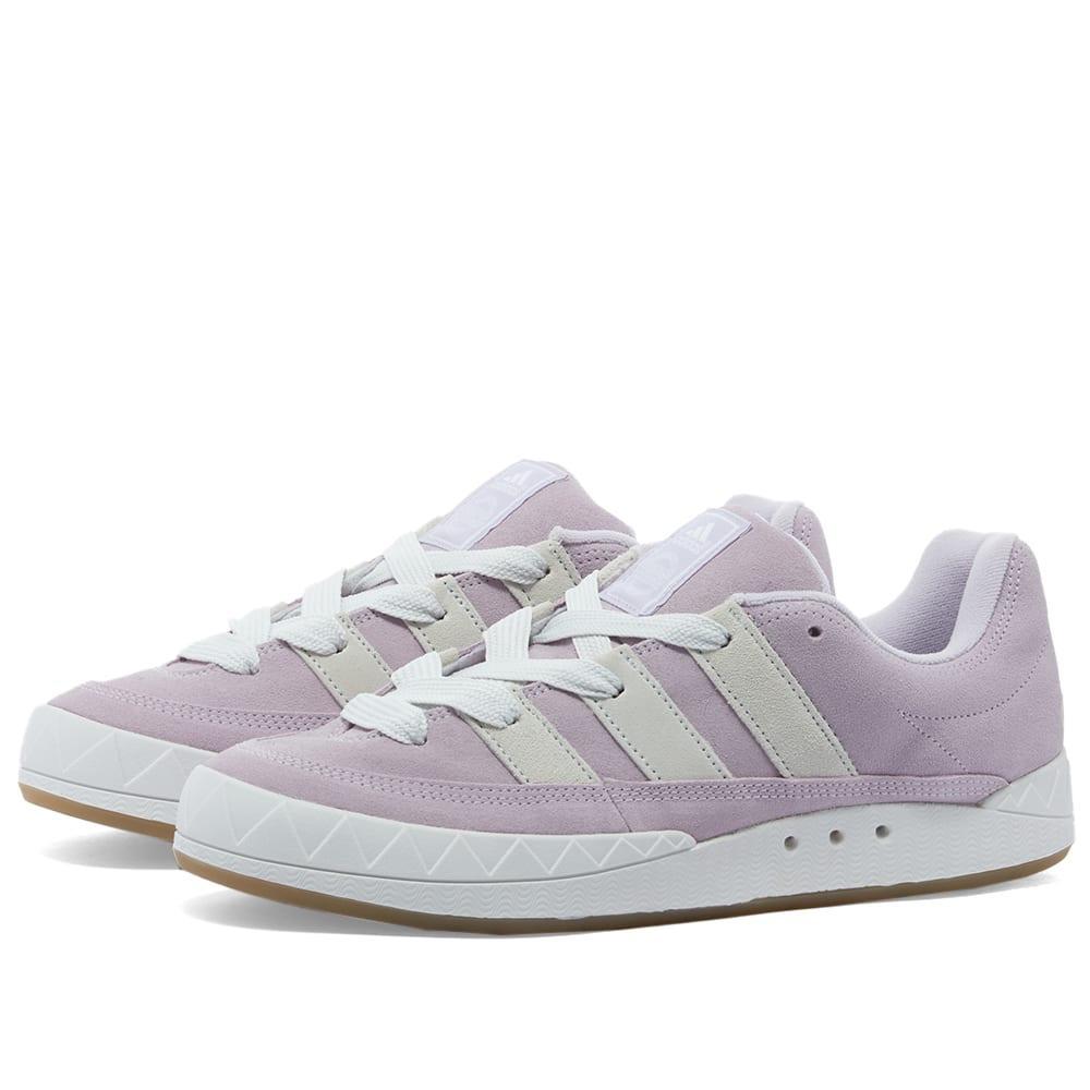 商品Adidas|男款 Adimatic 休闲鞋 白紫色,价格¥495,第1张图片