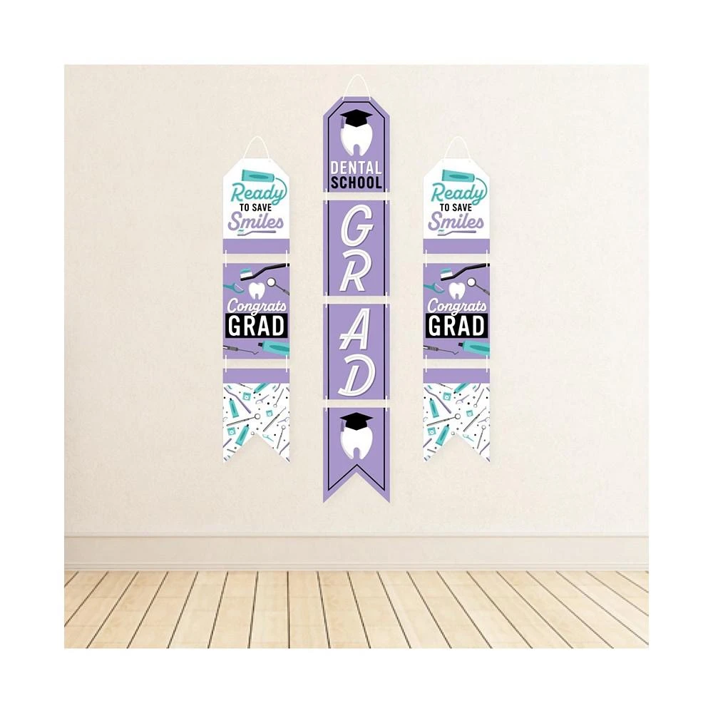 商品Big Dot of Happiness|Dental School Grad  Vertical Paper Banners Party Wall Decor - Indoor Door Decor,价格¥149,第3张图片详细描述
