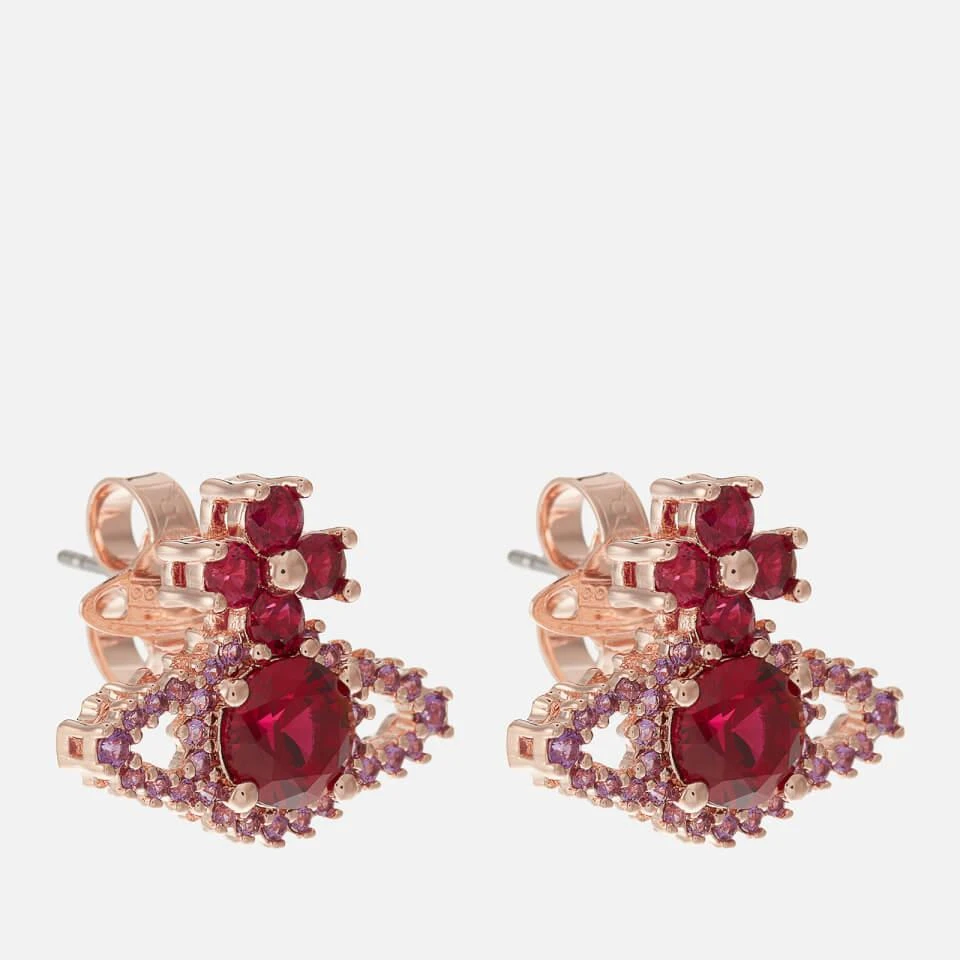 商品Vivienne Westwood|Vivienne Westwood Valentina Orb Rose Gold-Tone Crystal Earrings,价格¥1111,第2张图片详细描述