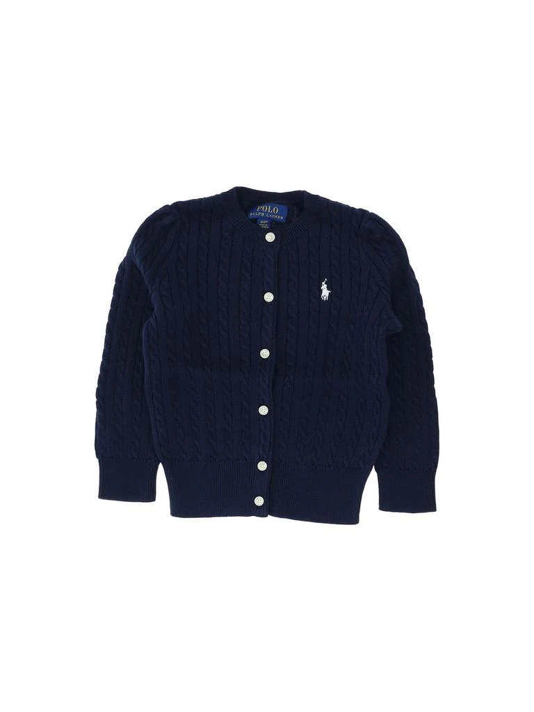 商品Ralph Lauren|Ralph Lauren Kids Polo Pony Buttoned Knitted Cardigan,价格¥577,第1张图片