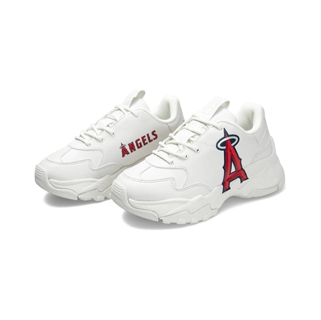 【享贝家】ZY-（预售款）MLB 洛杉矶天使 时尚增高老爹鞋 运动休闲鞋 男女同款  白色 3ASHBLA3N-41IVS 商品