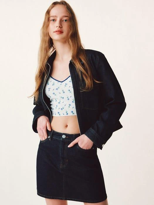 商品FRRW|Zip-up Denim Jacket,价格¥932,第1张图片
