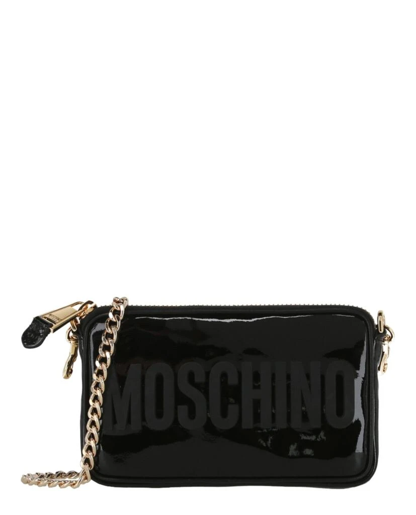 商品Moschino|Patent Leather Logo Shoulder Bag,价格¥2690,第1张图片