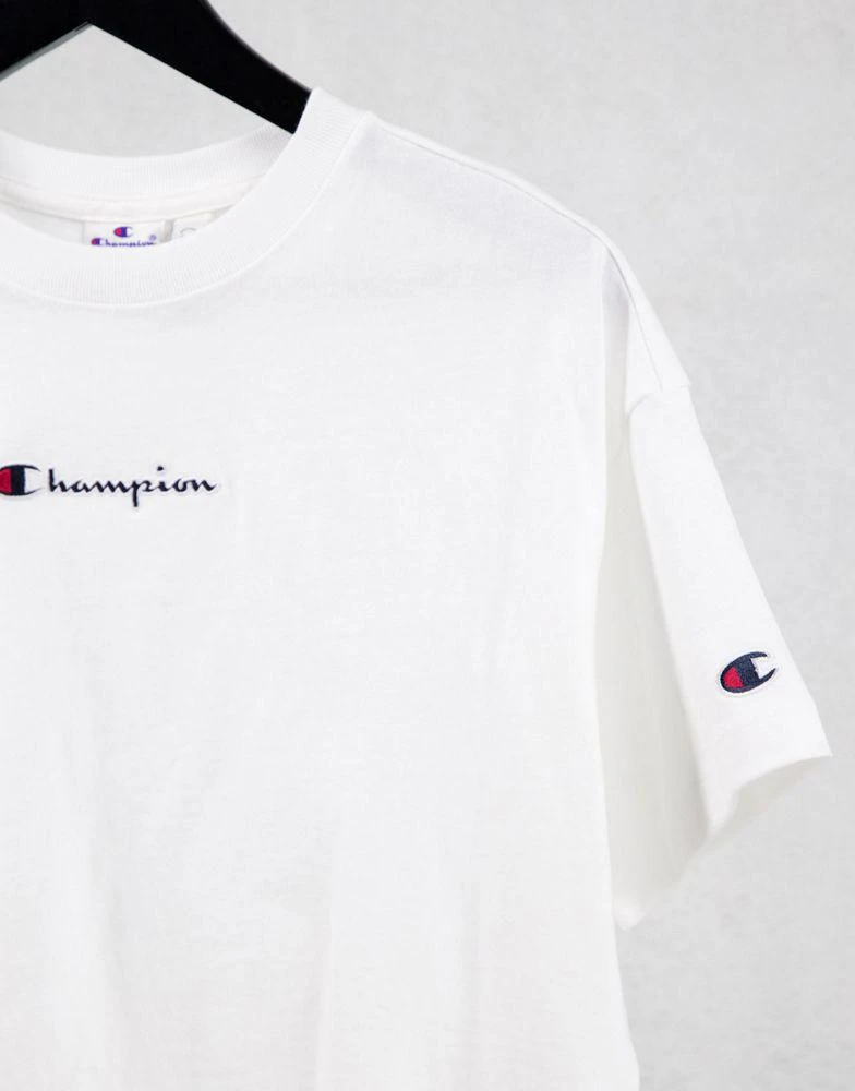 商品CHAMPION|Champion small logo boxy crop t-shirt in white,价格¥146,第2张图片详细描述