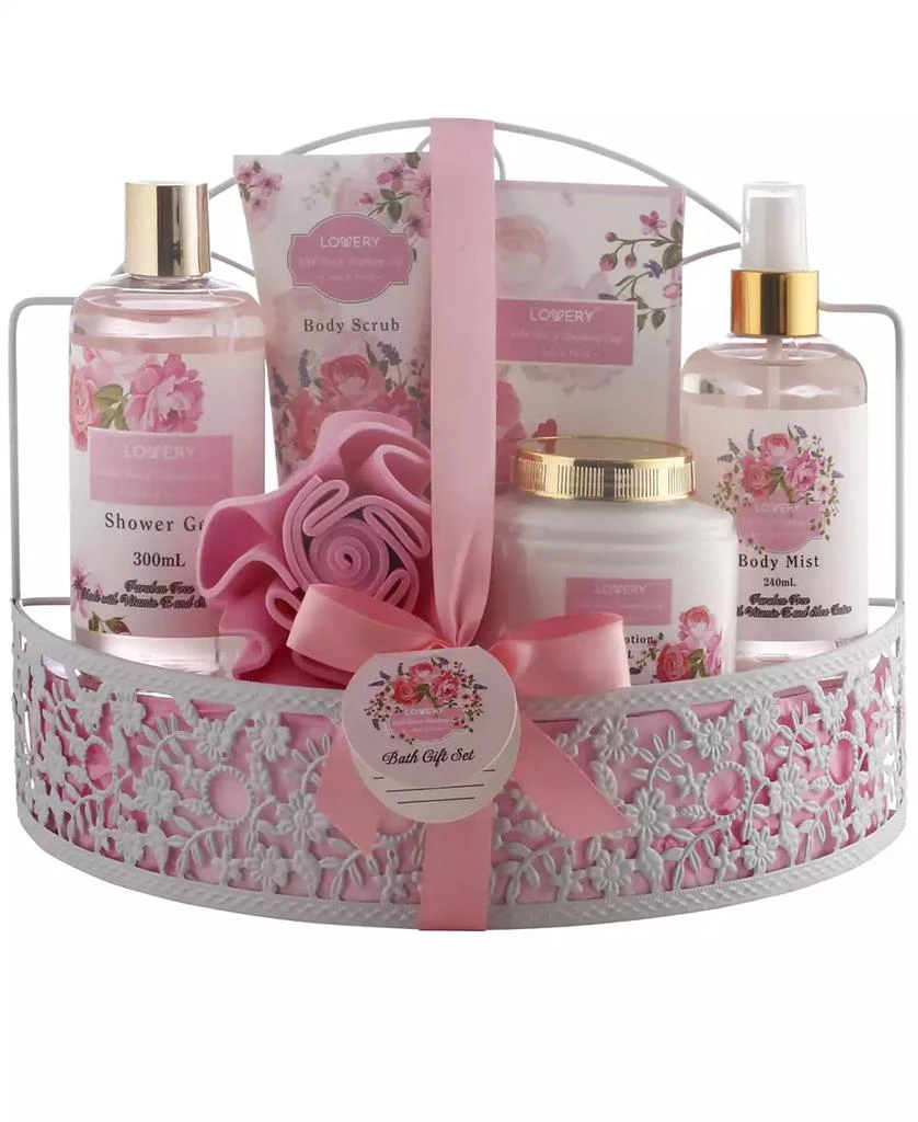 商品Lovery|Wild Rose and Raspberry Body Care 7 Piece Gift Set,价格¥309,第1张图片