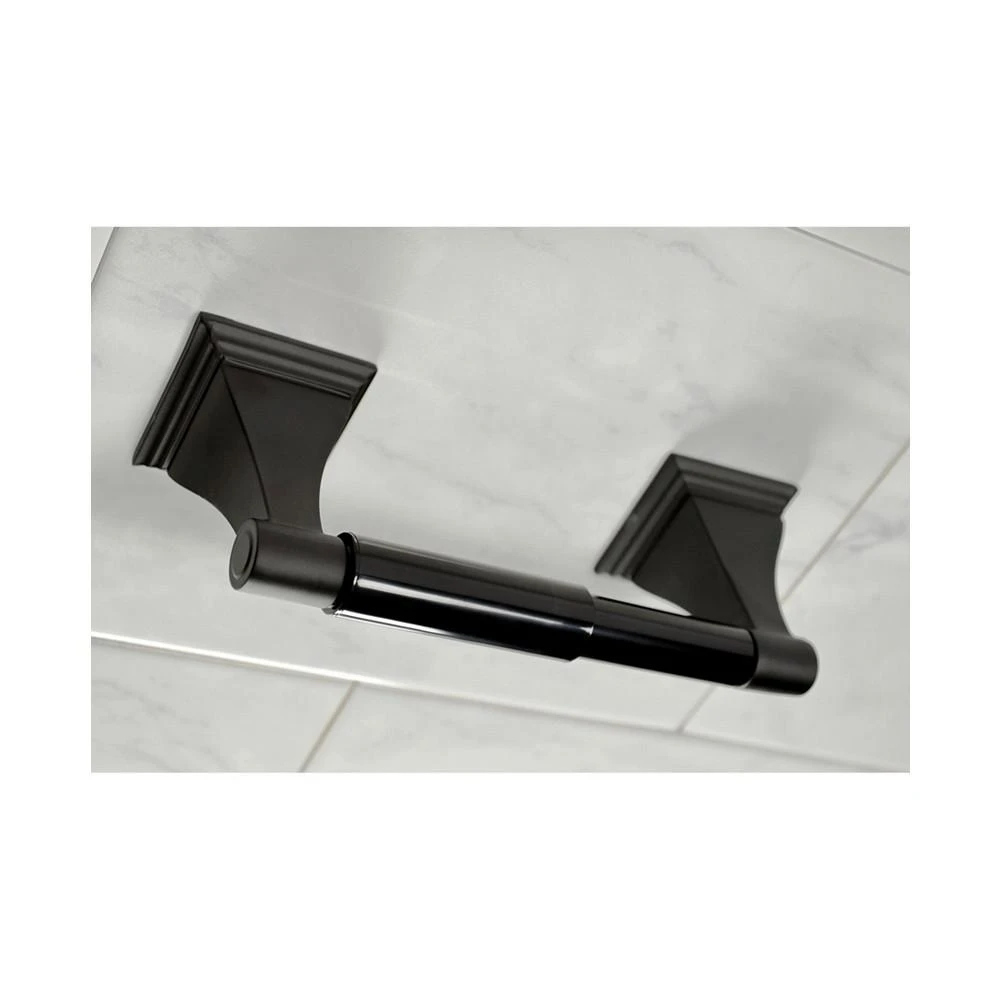 商品Kingston Brass|Monarch 18-Inch and 24-Inch Towel Bar Bathroom Accessory Set in Black,价格¥1373,第4张图片详细描述