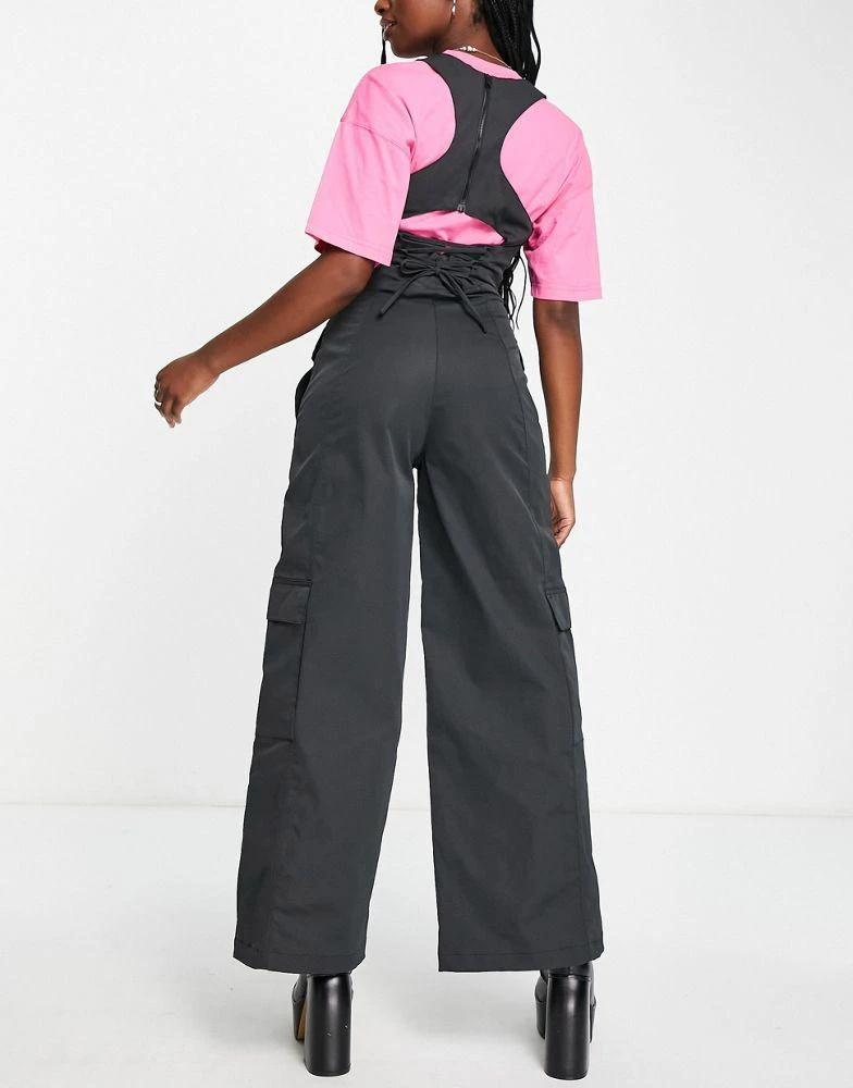 商品Jordan|Jordan 23 Engineered Chicago corset trousers in black,价格¥521,第2张图片详细描述