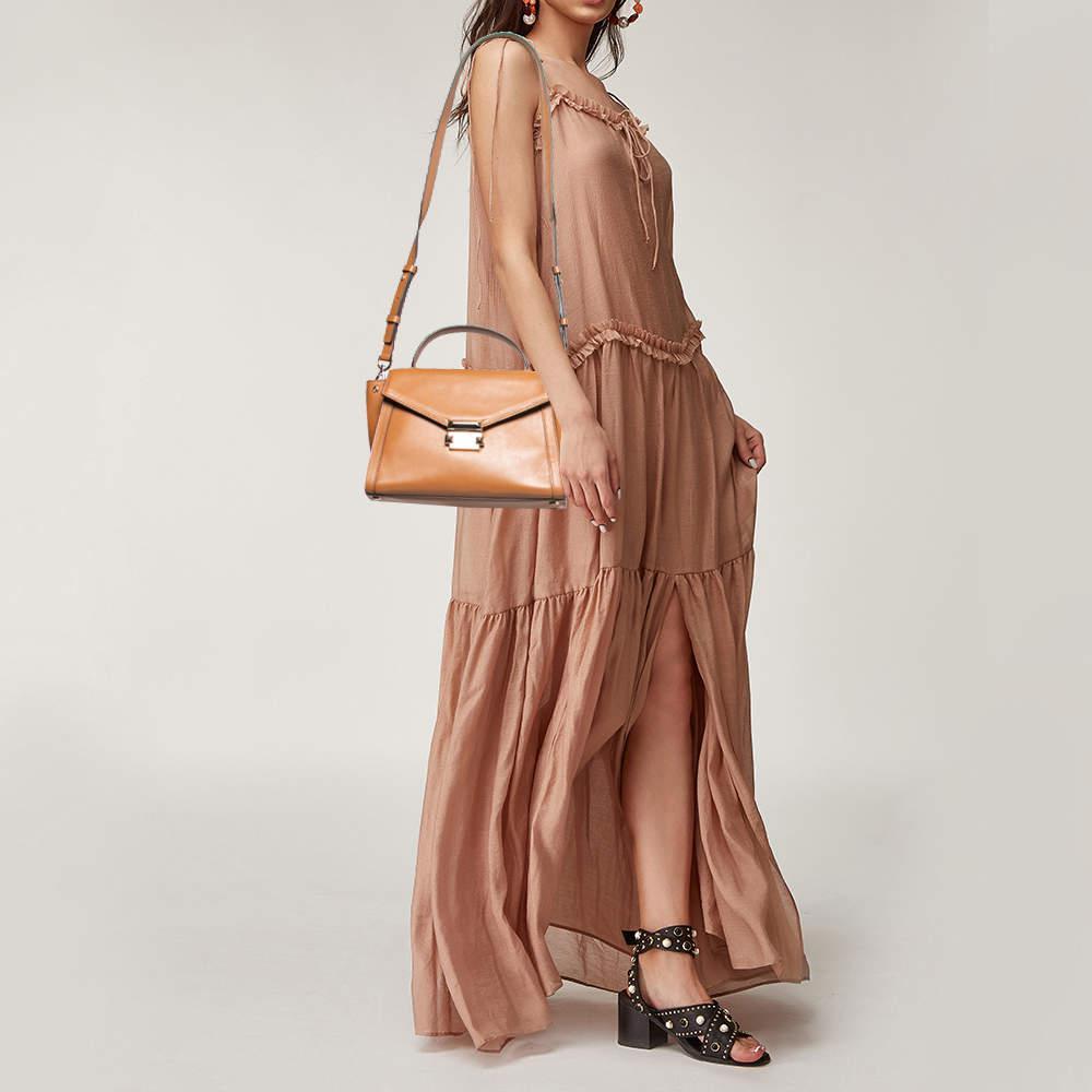 商品[二手商品] Michael Kors|Michael Kors Tan Leather Whitney Top Handle Bag,价格¥1196,第4张图片详细描述