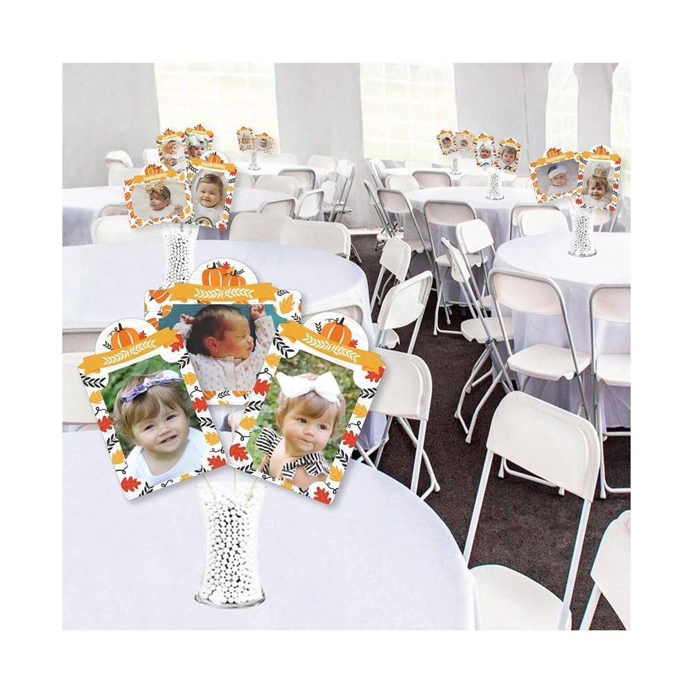 商品Big Dot of Happiness|Fall Pumpkin Halloween or Thanksgiving Birthday Party Photo Table Toppers 15 Pc,价格¥127,第3张图片详细描述