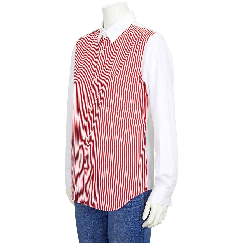 Comme Des Garcons Girl Multicolor Pinstriped Shirt, Size Large商品第2张图片规格展示