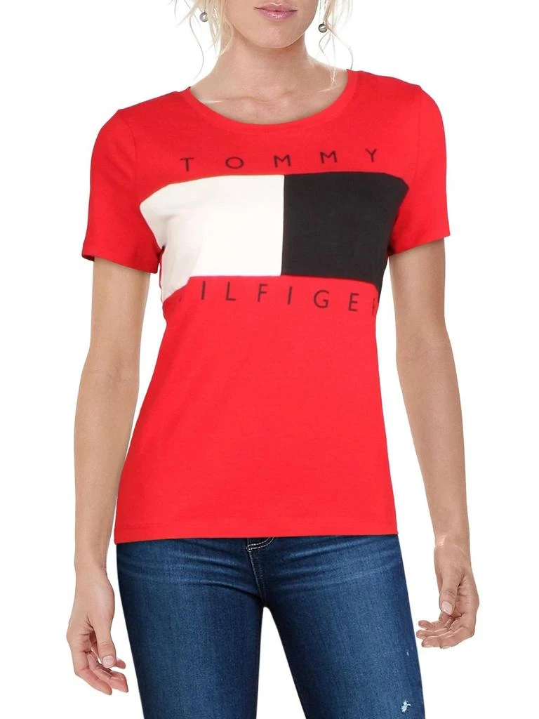 商品Tommy Hilfiger|Womens Logo Colorblock T-Shirt,价格¥222,第1张图片