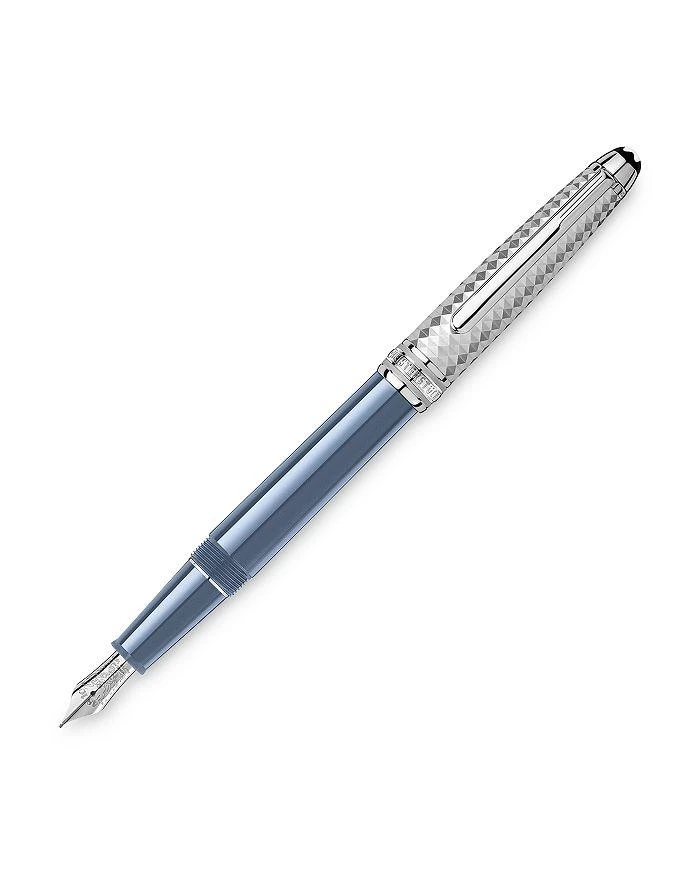 商品MontBlanc|Meisterstück Glacier Blue Precious Resin Doué Fountain Pen,价格¥8581,第2张图片详细描述