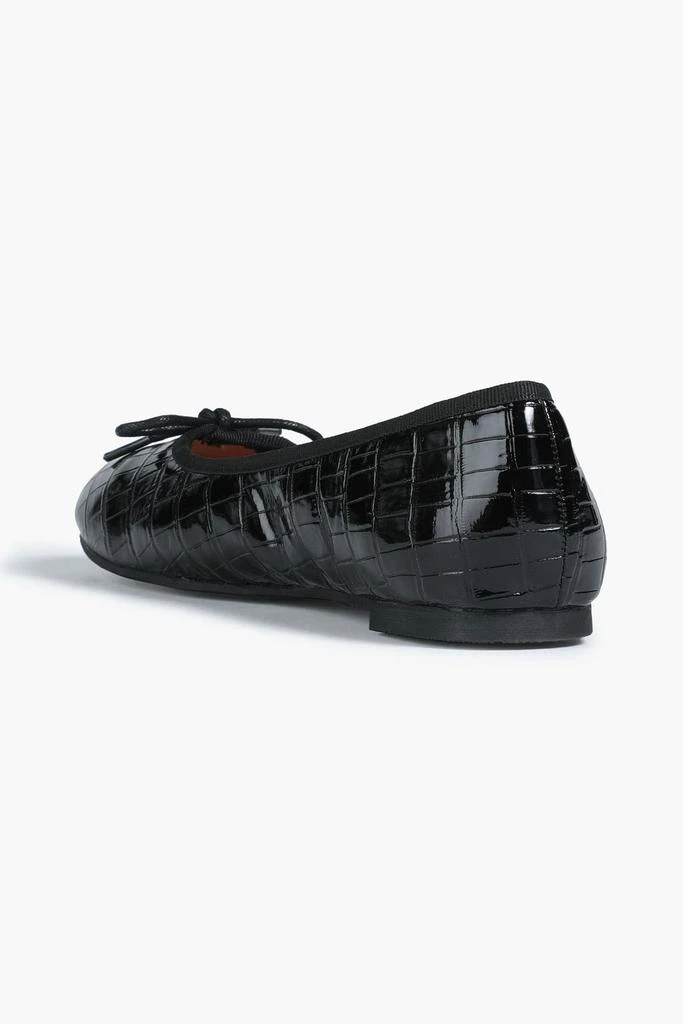 商品French Sole|Amelia croc-effect patent-leather ballet flats,价格¥811,第3张图片详细描述